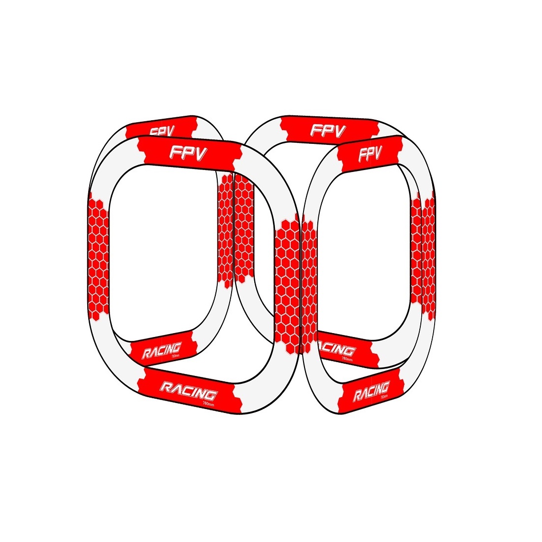 Drone Racing Flag - 780mm FPV Racing Gate Goal Without