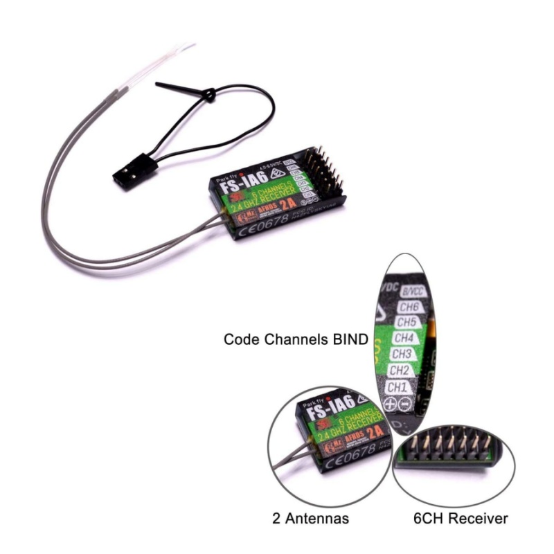 Flysky FS-IA6 Receiver 6CH Dua - огляд і ціна Drone Racing Receiver