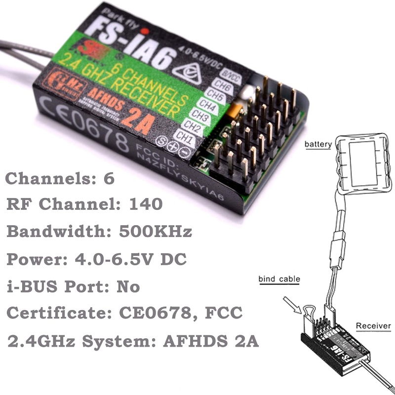 Flysky FS-IA6 Receiver 6CH Dua - огляд і ціна Drone Racing Receiver