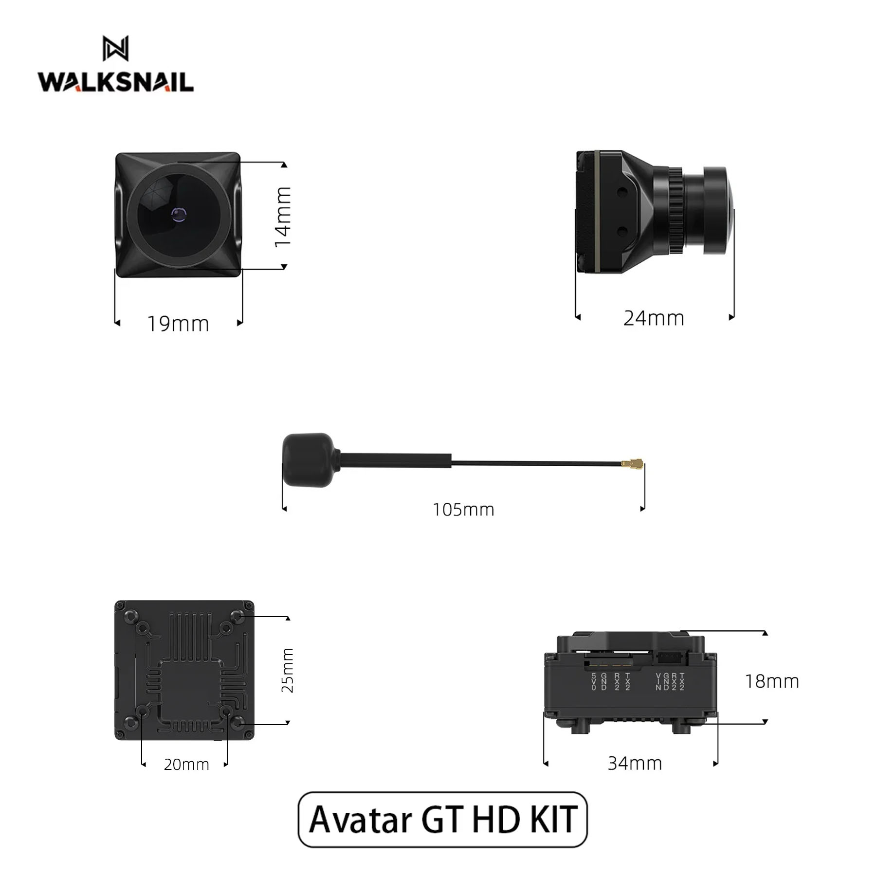 Walksnail Avatar GT HD KIT 2W  - огляд і ціна Drone Racing Camera