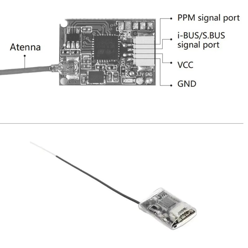 Flysky FS-8A 8CH 18CH Mini Rec - огляд і ціна Drone Racing Receiver